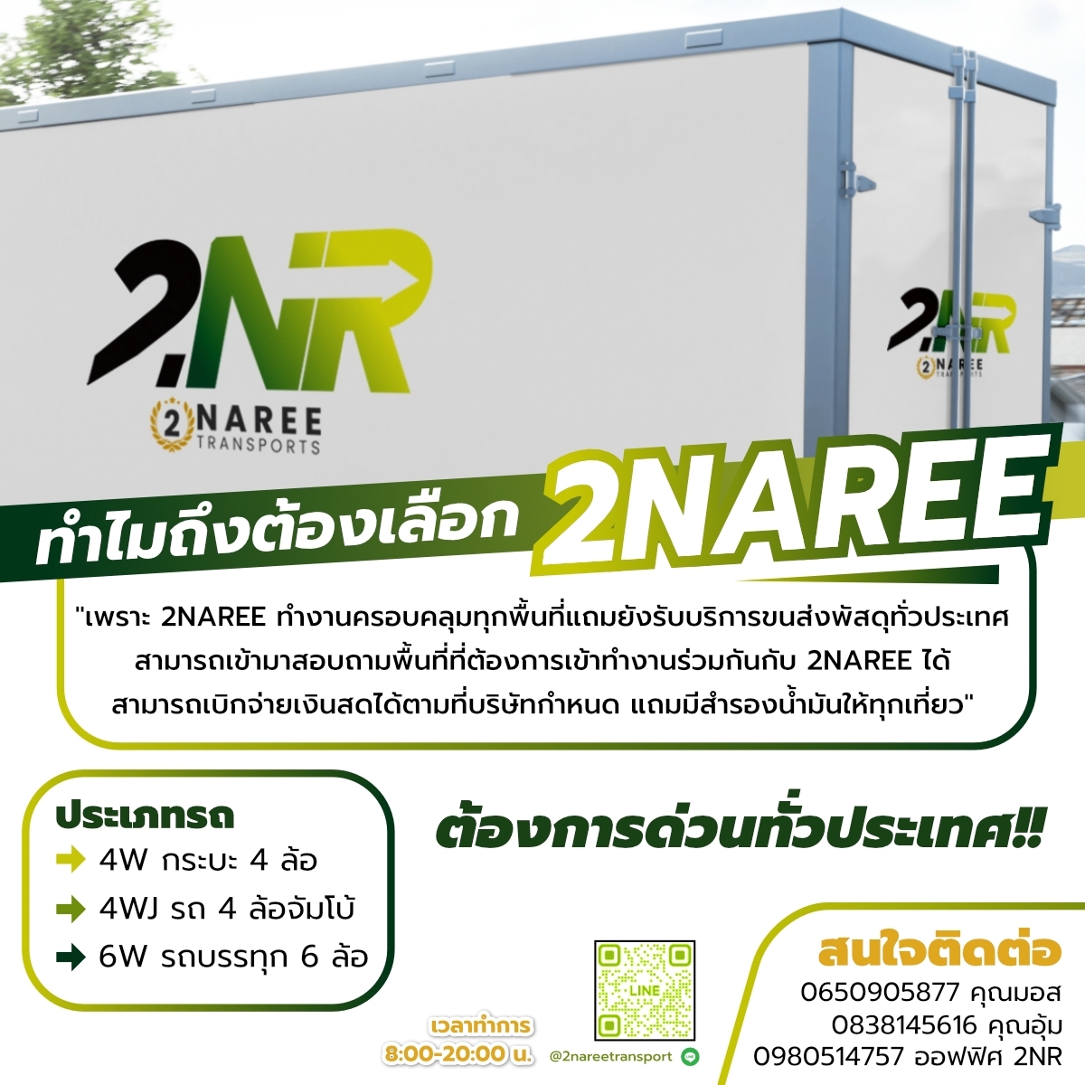 ทำไมถึงต้องเลือก 2NAREE ?